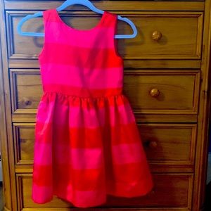Kate Spade Girls size 10 formal dress (striped pink and red)